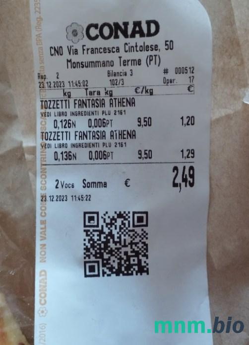 Conad Retail Store szablon pokwitowania płatności PSD